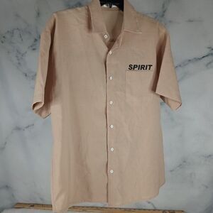 Reborn & Audi Men’s Short Sleeve Button Up Skater Skateboard Shirt Large